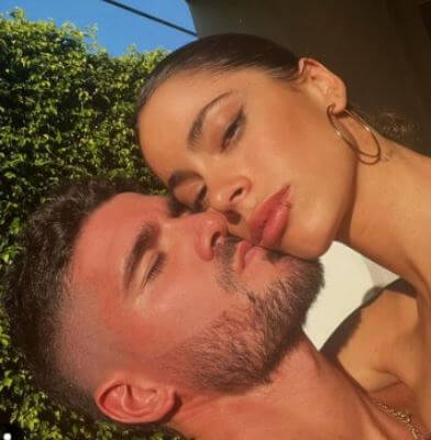 Camila Homs ex-boyfriend Rodrigo De Paul with his current girlfriend Tini Stoessel.